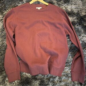 Amazon Essentials Burgundy Crewneck Top